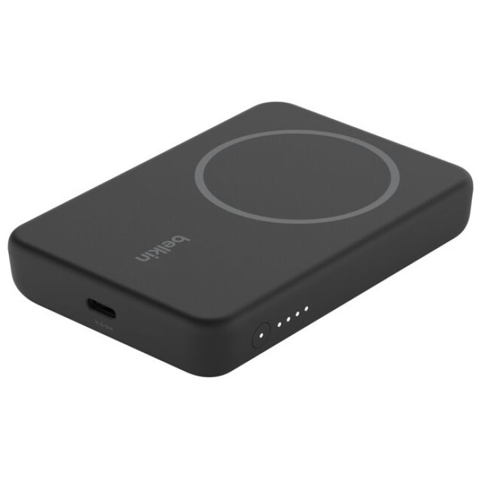 BELKIN 5K MAGNETIC WIRELESS POWER BANK + KICK STAND, BLACK