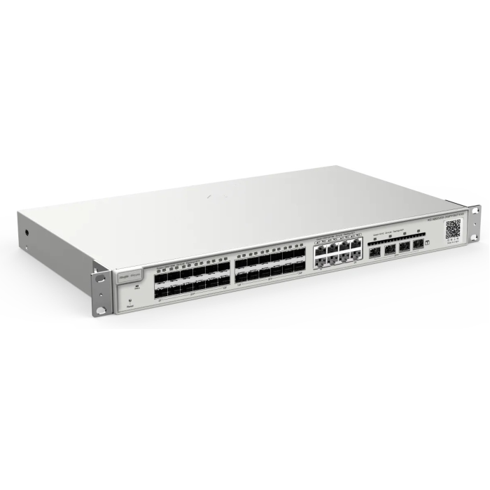 Коммутатор управляемый L3 Reyee RG-NBS5200-24SFP/8GT4XS, 8Gb x LAN, 24 SFP, 4 SFP+ Uplink