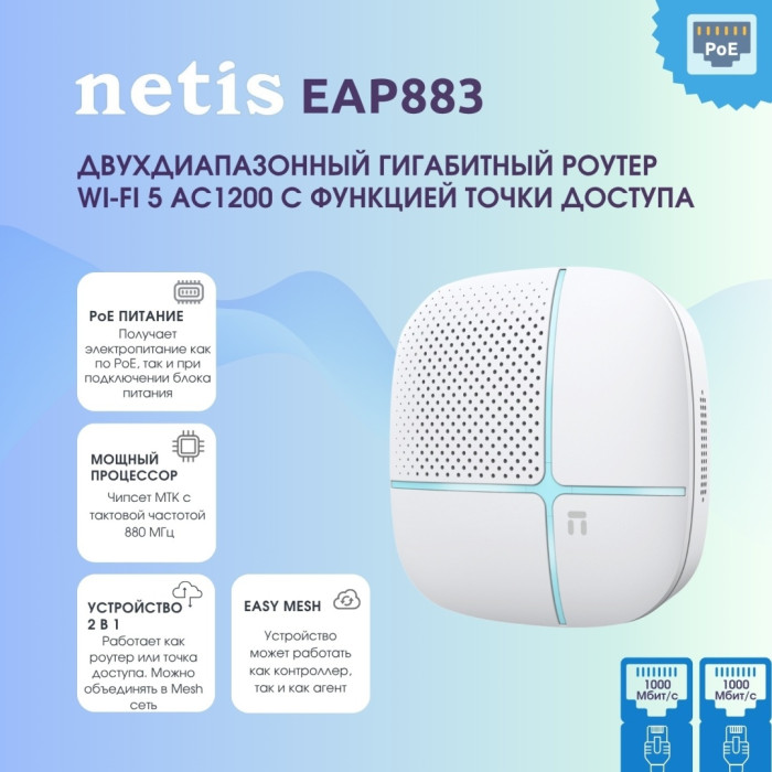 Wi-Fi точка доступа Netis EAP883