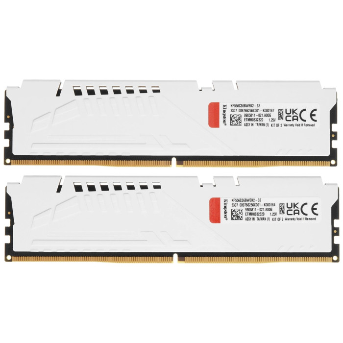 Модуль памяти Kingston Fury Beast White EXPO KF556C36BWEK2-32 DDR5 DIMM 32Gb KIT (2x16) 5600MHz CL36