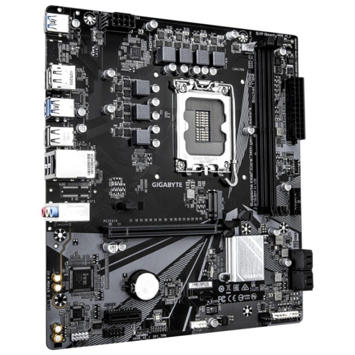 Материнская плата GIGABYTE B760M H V2, LGA1700, B760, HDMI+DP, 2xDDR5, M.2, 4xSATA, MATX