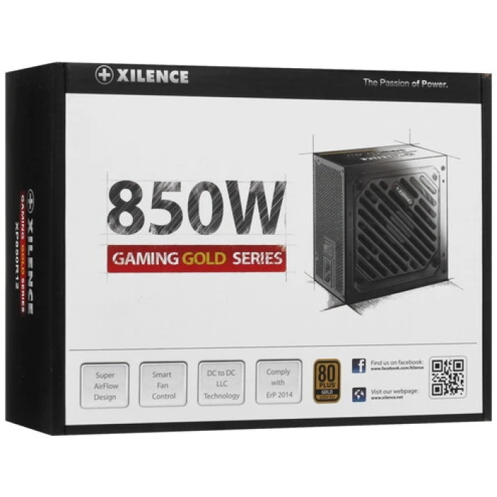 Блок питания Xilence Gaming Gold series XN340 850W [XP850R12], 80+ Gold