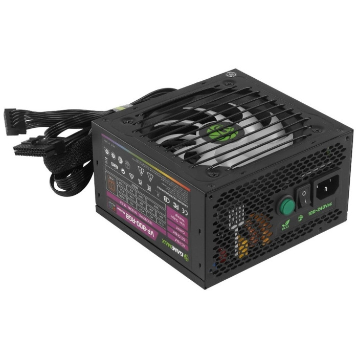 Блок питания Gamemax VP-800-RGB-M, 80+ Bronze