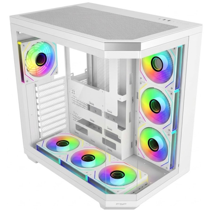 Case E-ATX midi tower FSP U580-WA, (без БП), White
