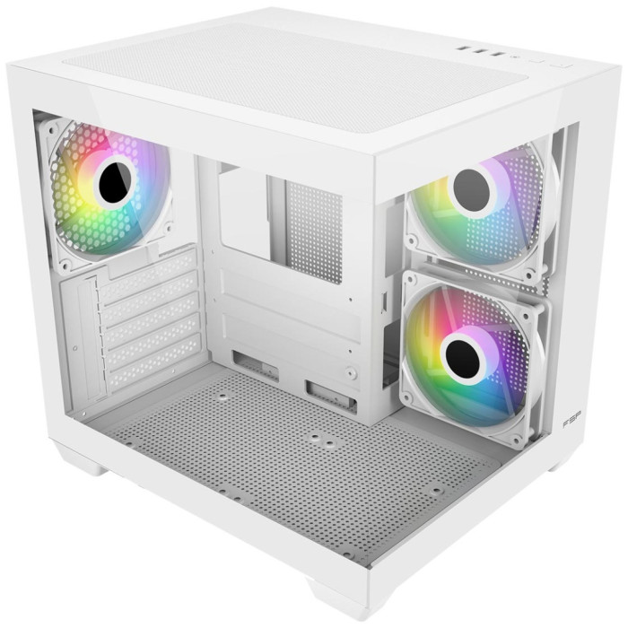 Case mATX midi tower FSP S140-WA, (без БП), white