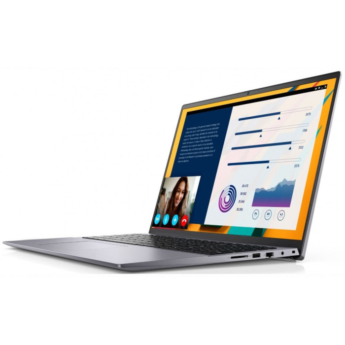 Ноутбук Dell/Vostro 5620/Core i5/1240P/1,7 GHz/8 Gb/M.2 PCIe SSD/256 Gb/No ODD/Graphics/UHD/256 Mb/16 ''/1920x1200/Windows 11/Pro/64/Серый