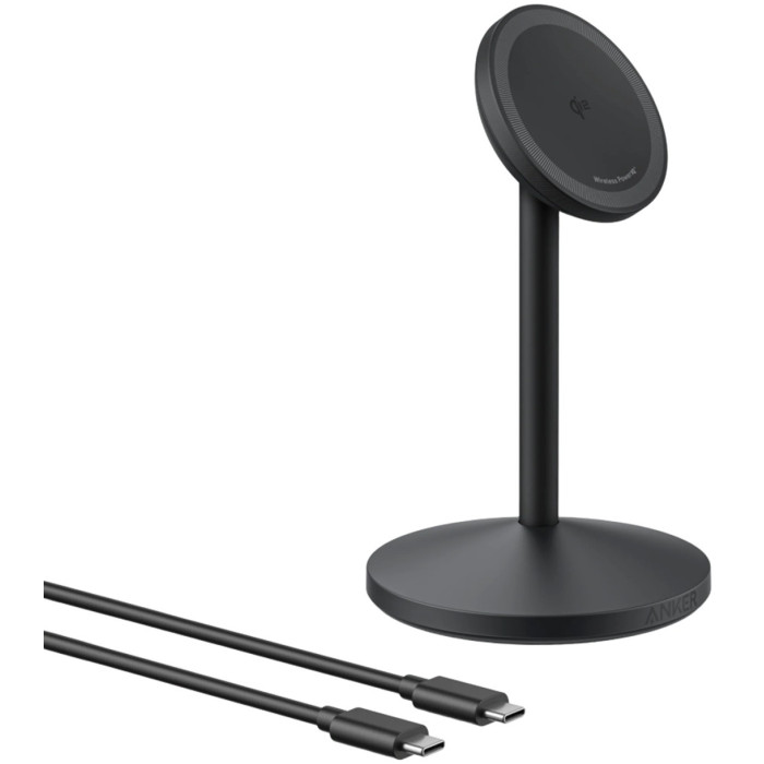 Беспроводное зарядное устройство Anker MagGo Single Stand (A25X1H11) Черный