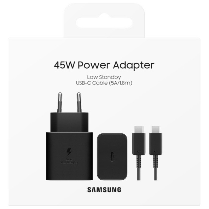 Адаптер Samsung / 45W Power Adapter (w/o Cable), черный, EP-T4511XBEGRU