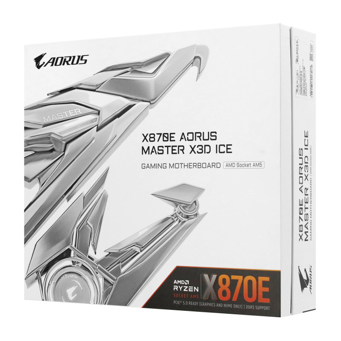 MB Socket AM5, ATX, AMD X870E (HDMI), Gigabyte X870E AORUS MASTER X3D ICE, 4DDR5, PCIx16