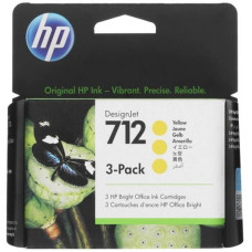 712 Yellow Ink Cartridge 3-Pack for DesignJet T230/T250/T630/T650