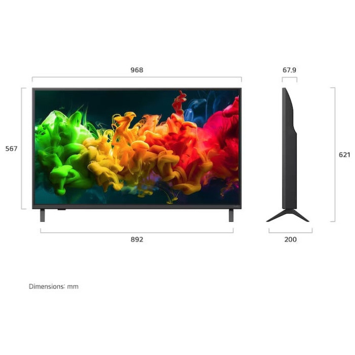 Телевизор 43' LG 43QNED80B6B 4K QnedHD Smart