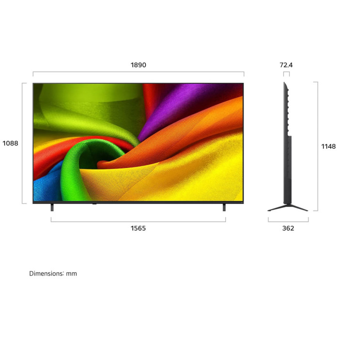 Телевизор LG 85NU900B6LA LED 4K UHD
