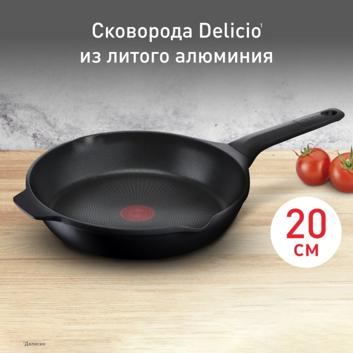 Сковорода универсальная Tefal Delicio E2320274 20 см, алюминий