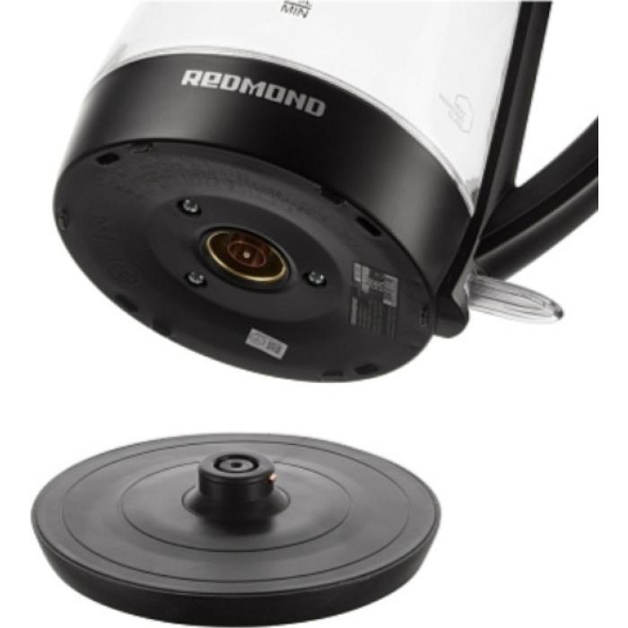 Электрочайник REDMOND RK-G193 черный, прозрачный