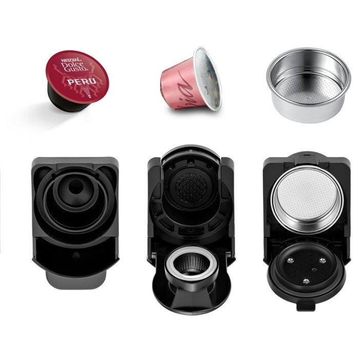 Кофеварка Kitfort КТ-7105 черный, фиолетовый