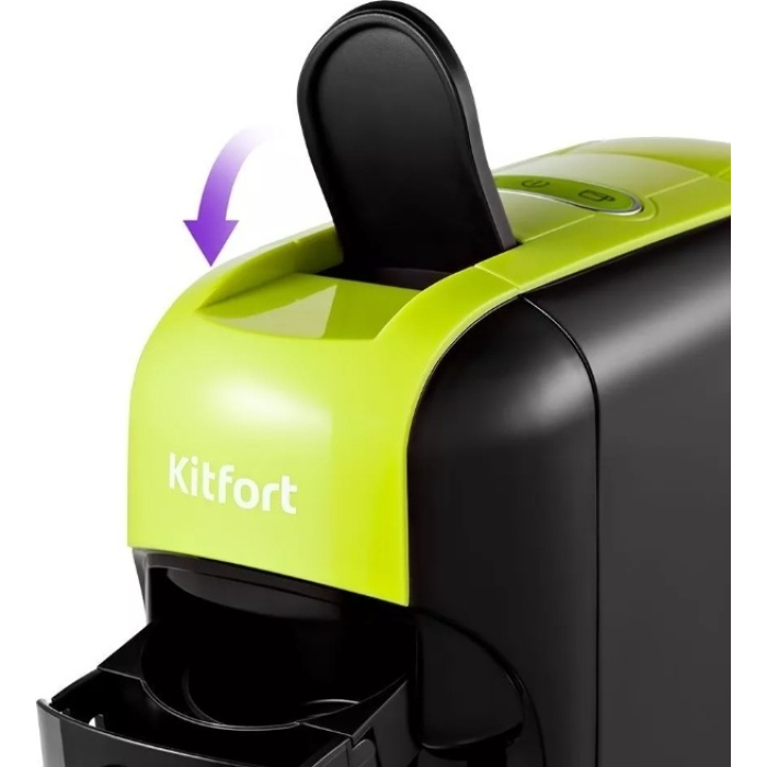 Кофеварка Kitfort KT-7105-2 черный, зеленый