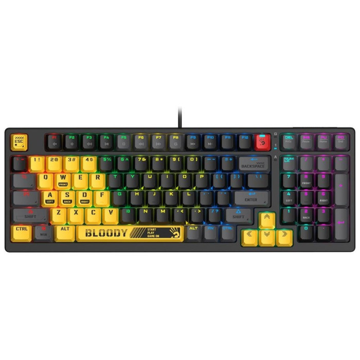 Клавиатура игровая Bloody / Bloody S98 SPORTS LIME, черный