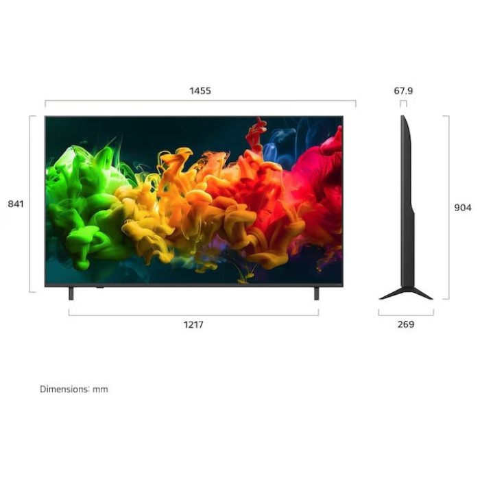 Телевизор 65' LG 65QNED80B6B QNED 4K UHD Smart