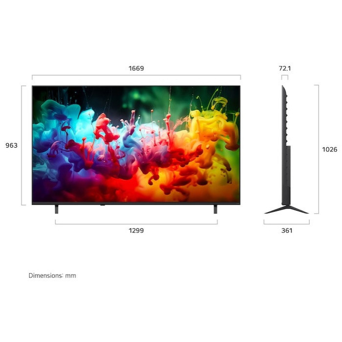 Телевизор 75' LG 75QNED70B6A QNED 4K UHD Smart