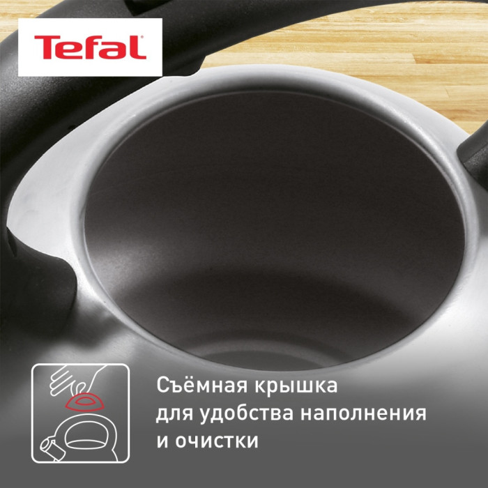 Tefal чайник C7922024 3 л, нержавеющая сталь