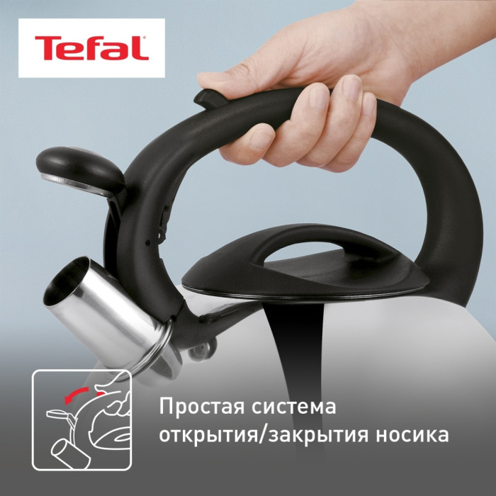 Tefal чайник C7922024 3 л, нержавеющая сталь