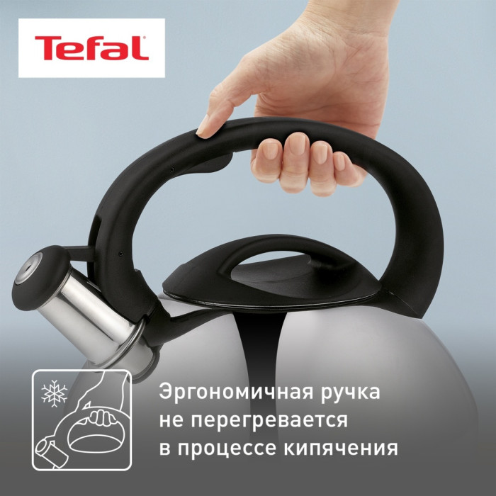 Tefal чайник C7922024 3 л, нержавеющая сталь
