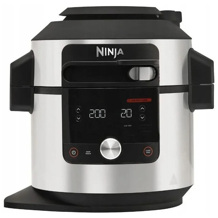 Мультиварка-Скороварка 12в1 Ninja OL650EU стальной/черный