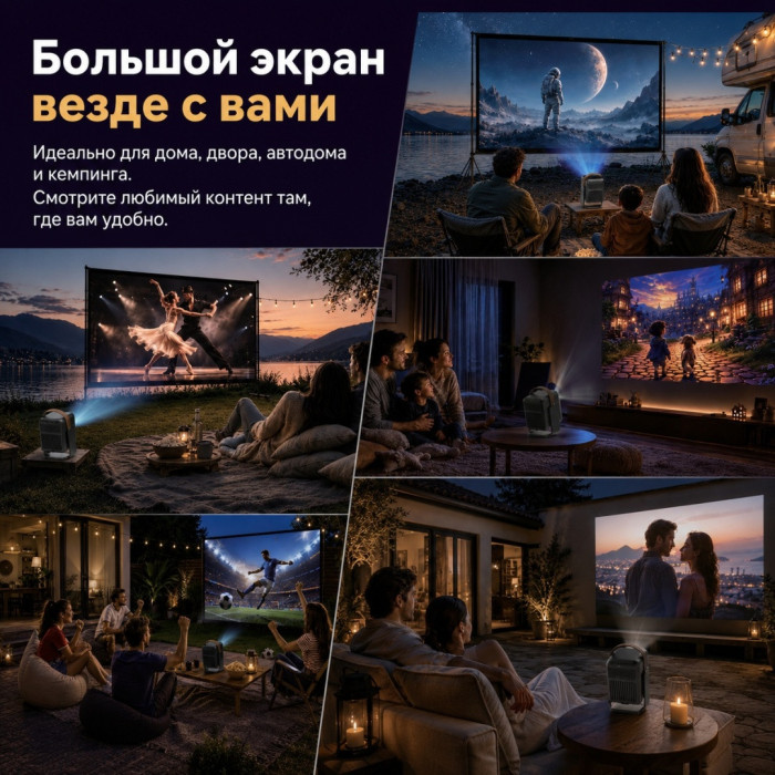 Проектор портативный Wanbo ToGo Pro Dark Blue