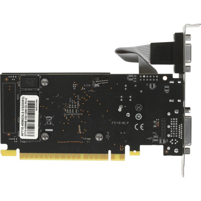 Видеокарта AFOX GT710 4GB D3 LP Single Fan (AF710-4096D3L5-V3)