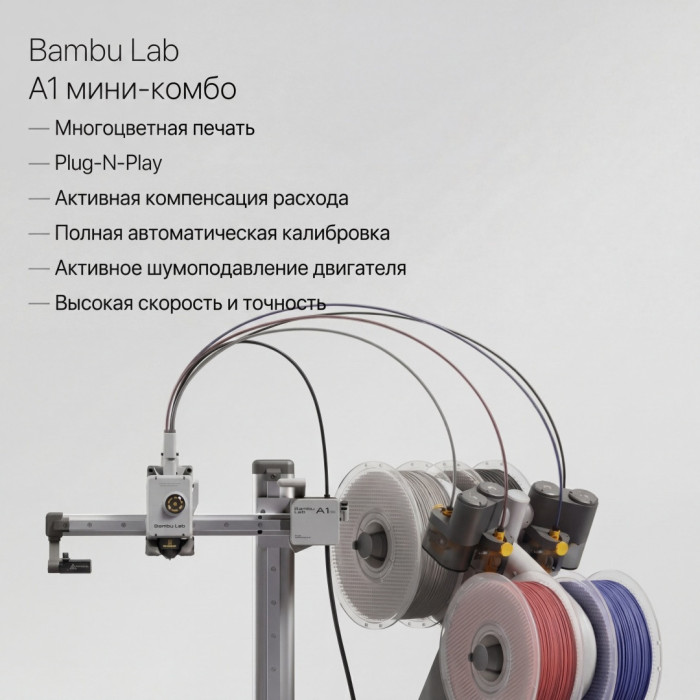Филаментный 3D принтер Bambu Lab A1 mini-EU (PF002-M-EU)