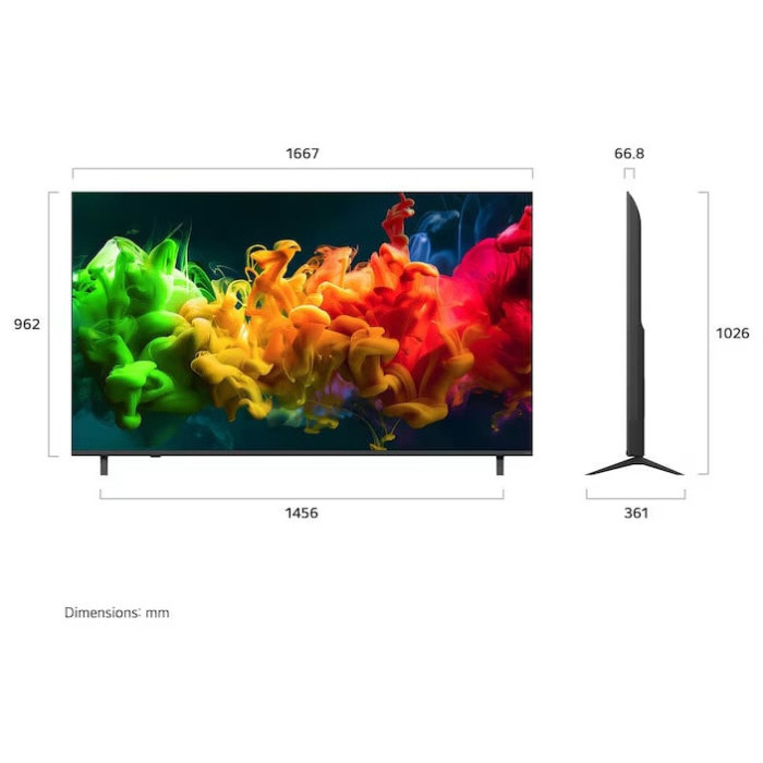 Телевизор 75' LG 75QNED80B6A QNED 4K UHD Smart