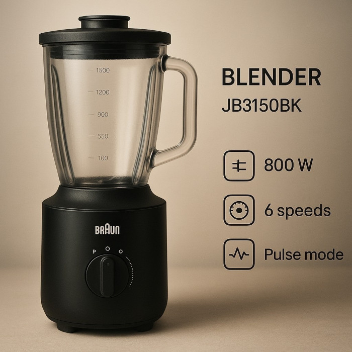 Стационарный блендер Braun / JB3150BK