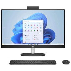 Моноблок HP CJ2D9EA All-in-One Desktop AI 27-cr2024ci PC 27'' FHD (1920 x 1080) Touch IPS/Intel Core Ultra 7 255U up to 5.2GHz (12C)/16GB/512GB/Intel UHD Graphics/Wi-Fi 6/BT5.4/HP TrueVision FHD 1080p + IR/Wireless mouse+keyboard/DOS/1Y/Jet black