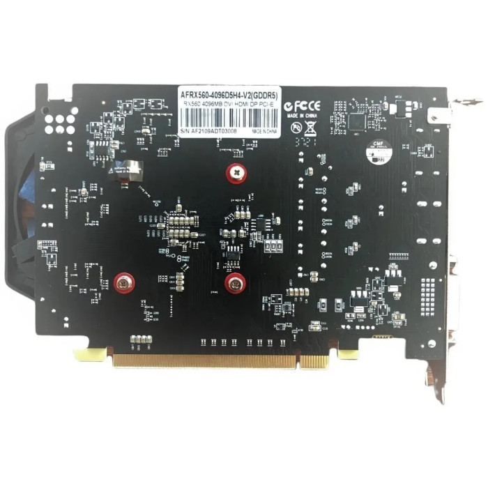 AFOX RX 560 4GB GDDR5 AFRX560-4096D5H4-V2	 4 Гб
