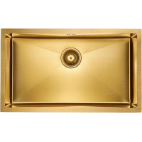 Paulmark Paulmark Aller 74 PM807444-BG накладная 74х44х20 см, нержавеющая сталь, тон золотистый