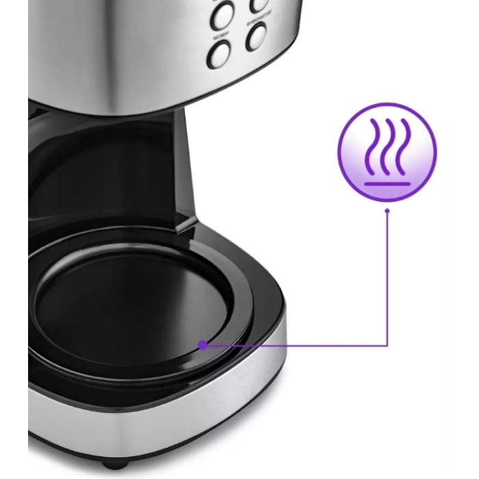 Кофеварка Kitfort KT-731 серебристый