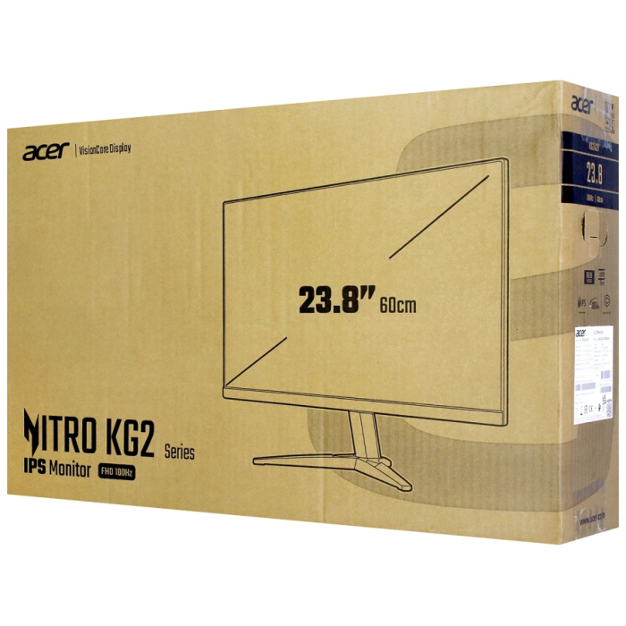 23.8" Acer Nitro KG242YEbmiix UM.QX2EE.E01 черный