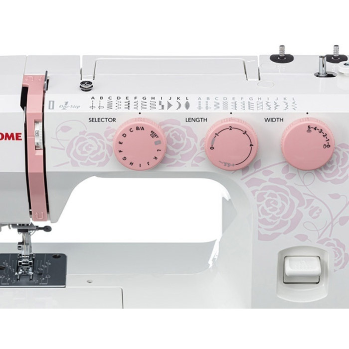 Janome Pink 25 белый, розовый