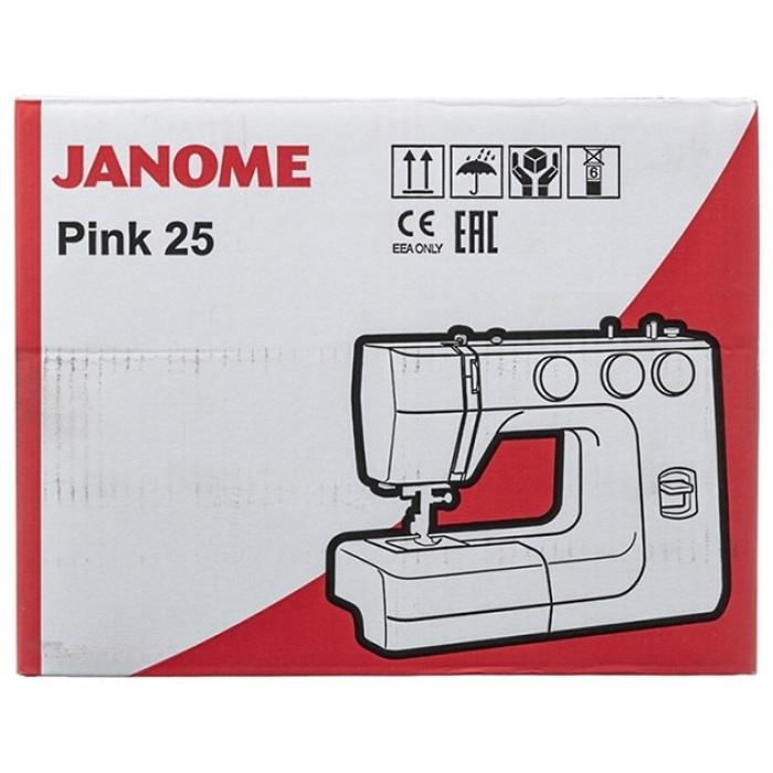 Janome Pink 25 белый, розовый