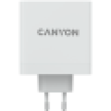 CANYON H-140-01, Wall charger with 1USB-A, 2 USB-C. Input:100-240V~50/60Hz, 2.0A Max. USB-A Output: 5V /9V /12V/20V /28V Max Output Current:5.0A max<br>