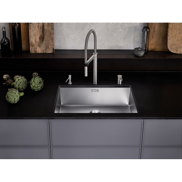 Blanco Claron 700-U Durinox подстольная 74х44х19 см, нержавеющая сталь, тон серый металлик