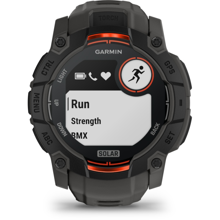 Garmin Instinct 3 Solar 50 мм черно-серый