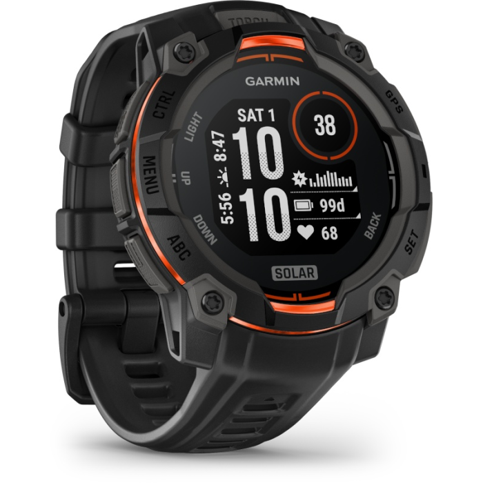 Garmin Instinct 3 Solar 45 мм черный