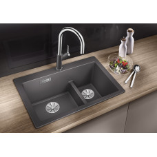 Blanco Pleon 6S накладная 61.5х51х22 см, гранит, тон черный