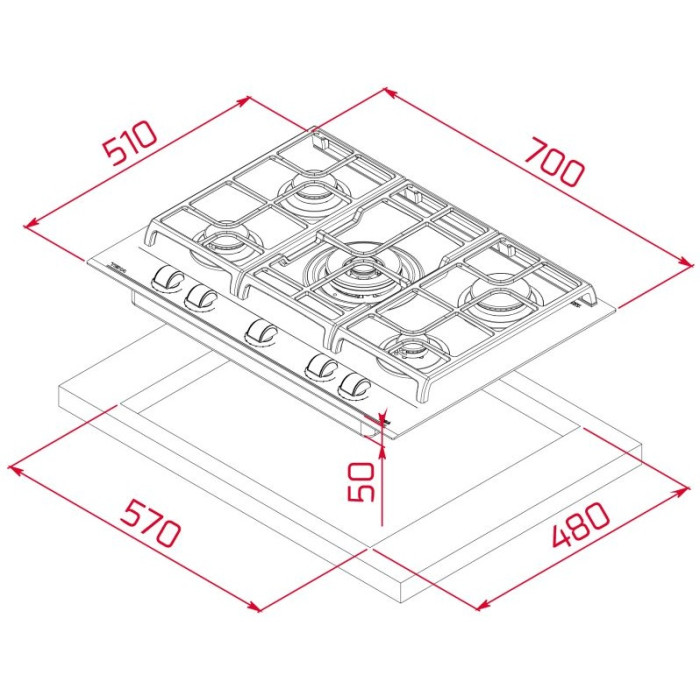 TEKA GZC 75330 XBN White белый