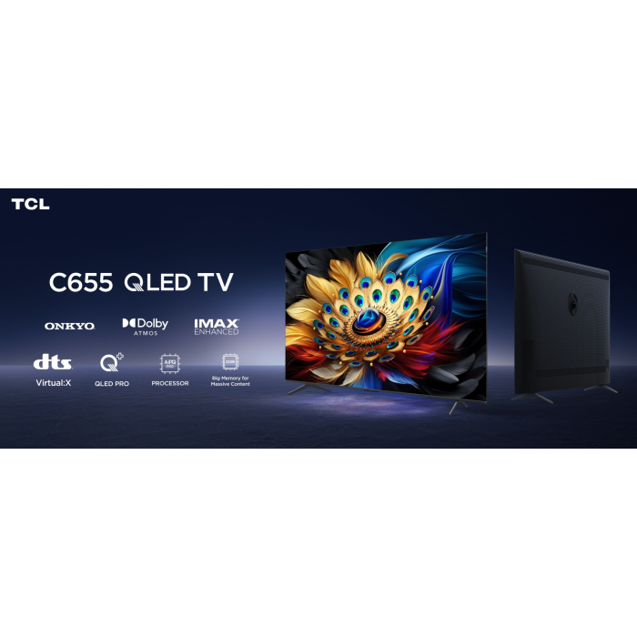 TCL 55C655 140 см черный