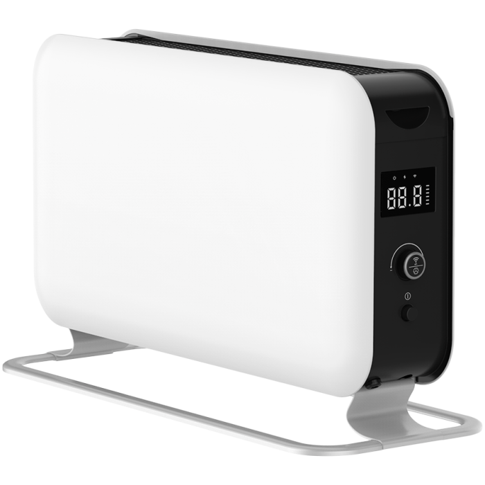 Mill WiFI Gen. 3 1500W portable convection heater, LED display, steel fronts, alu feet, x aluminum heating element, thermostat: Millheat APP + WiFi + Bluetooth. 1 effect level: 1500W<br>