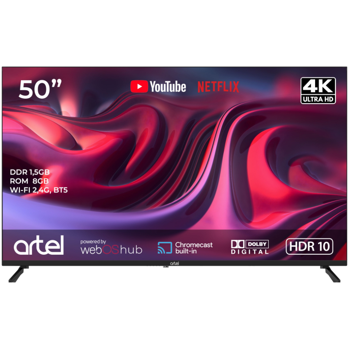 Artel A50MQA800 127 см черный