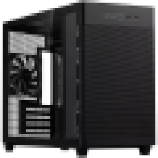 ASUS Prime AP201 Tempered Glass MicroATX Case Black - stylish 33-liter MicroATX case with tool-free side panels, with support for 360 mm coolers, graphics cards up to 338 mm long, and standard ATX PSUs<br>