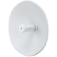Ubiquiti airMAX PowerBeam 5AC, High-performance 5 GHz Point-to-Point (PtP) bridge with integrated dish reflector, 5 GHz, 15+ km link range, 450+ Mbps throughput, Dedicated spectral analysis radio, Dedicated WiFi management radio, 1 x GbE RJ45 port